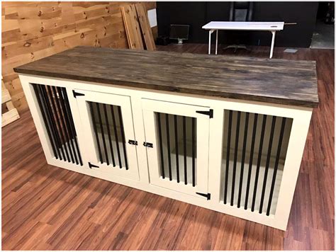 diy dog crate cabinet plans